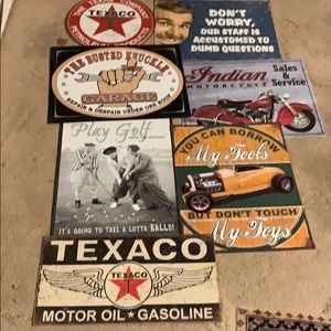 Decorative metal signs